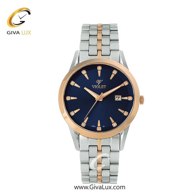 ساعت مچی اورجینال زنانه ویولت VIOLET رزگلد-نقره ای | نقره ای-رزگلد| سرمه ای| کد رفرنس 0577/2